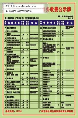 廣州市職業(yè)中介服務(wù)收費(fèi)公示牌制度解析